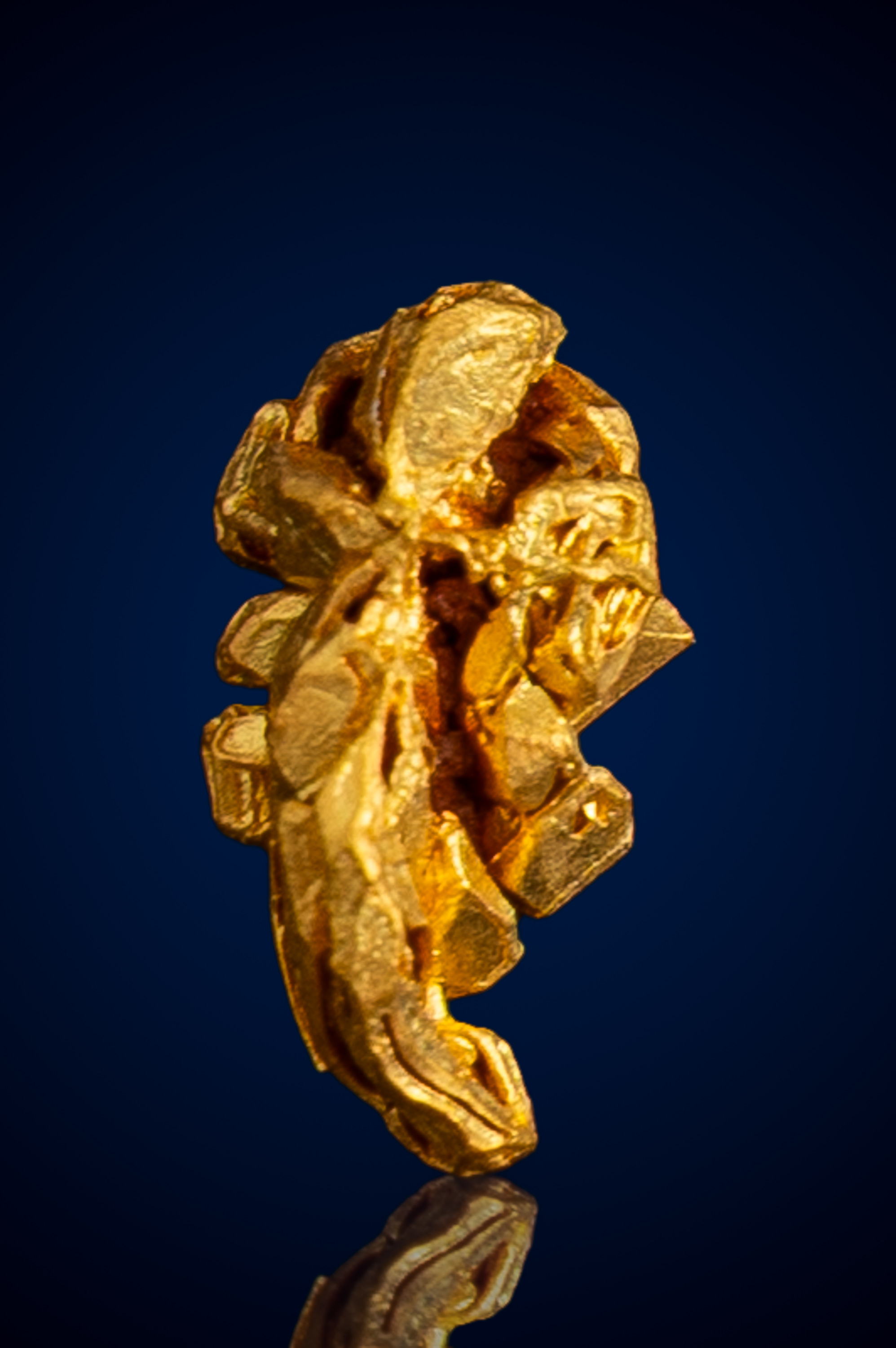 Luminous, Geometric Natural Gold Crystal Nugget - Georgetown, Australia - 1.86 grams (image for) Luminous, Geometric Natural Gold Crystal Nugget - Georgetown, Australia - 1.86 grams
